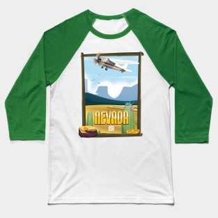 Nevada USA vintage travel poster Baseball T-Shirt